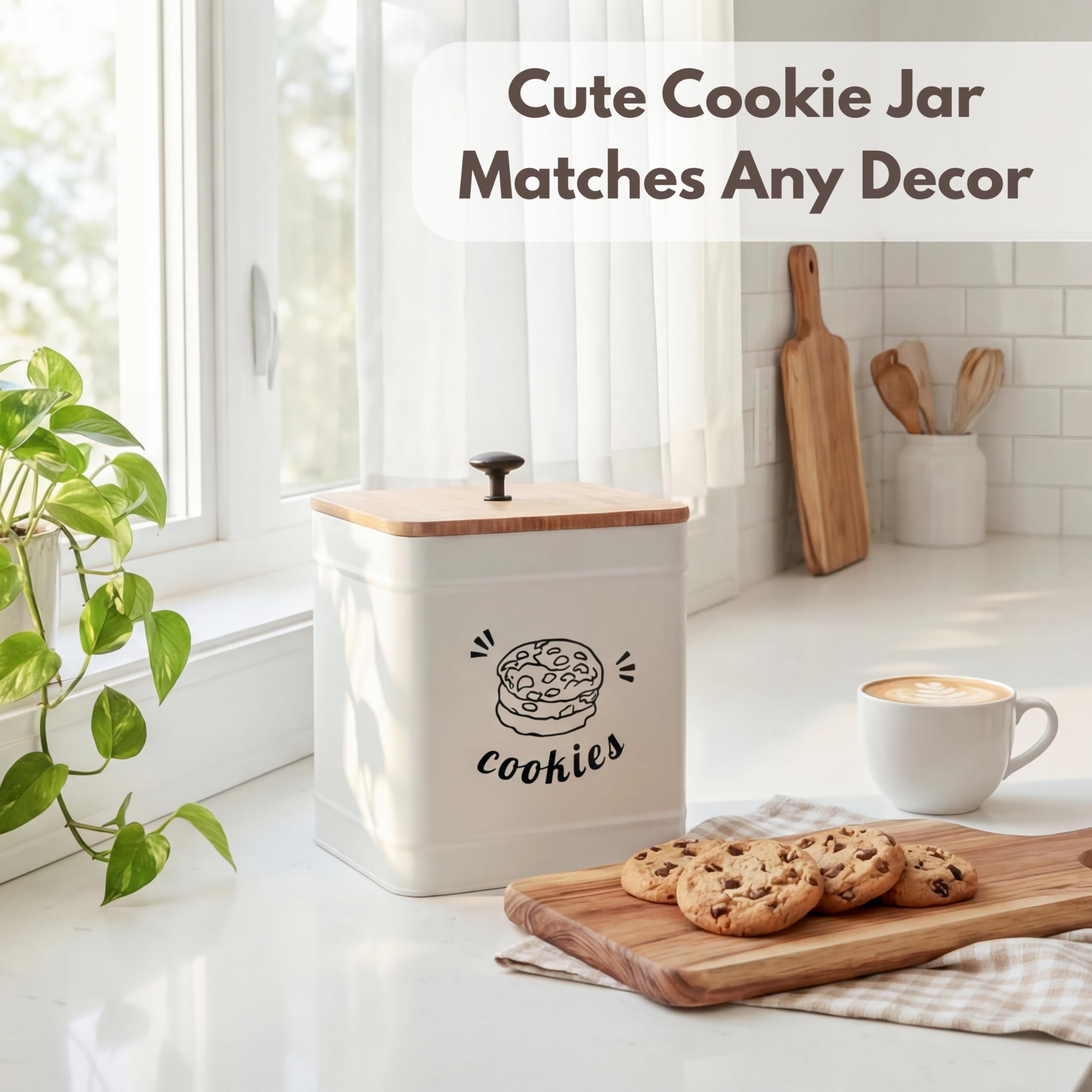 ◆さらにお値下げ中◆ インテリアのアクセントに素敵 ♩◆　クッキージャー Amazon｜PERFNIQUE (パーニーク) 3.5L クッキージャー 密閉 蓋付き
